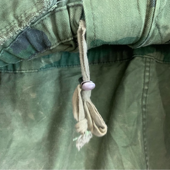 Free people Womens green camo full zip army Jacket M - Picture 8 of 9